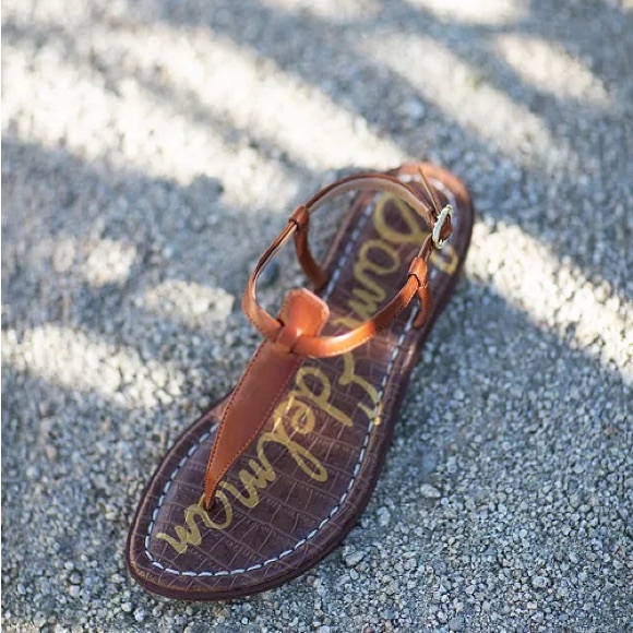 Sam Edelman Gigi T-Strap Flat Sandals, size 6.5 - Picture 4 of 4